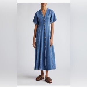 Ganni Future Denim Maxi Dress size 42 (10-12)